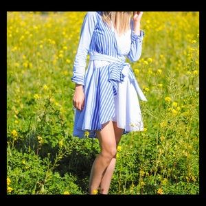 Maeve tie wrap dress from Anthropologie